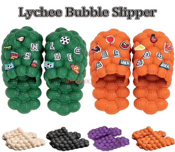 funny lychee bubble slipper designers sandals for men women fashion classic floral brocade slides flats leather rubber heatshoes p5920896, Black
funny lychee bubble slipper designers sandals for men women fashion classic floral brocade slides flats leather rubber heatshoes p5920896, Black