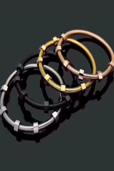 k house explosion models six nail screw bracelet titanium steel opening male and female couple six nut bracelet4237107, Black
k house explosion models six nail screw bracelet titanium steel opening male and female couple six nut bracelet4237107, Black