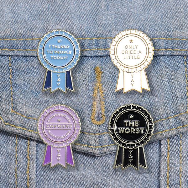 introvert award enamel pins custom conversation awkward only cried a little brooch lapel badge fun jewelry gift for kids friends, Blue
introvert award enamel pins custom conversation awkward only cried a little brooch lapel badge fun jewelry gift for kids friends, Blue