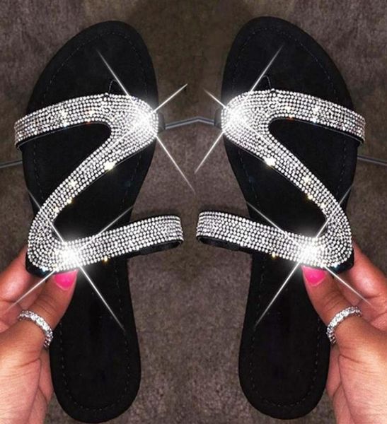 women slippers summer crystal slides outdoor shoes fashion bling flip flops femme flat beach slippers big size 35439472749, Black
women slippers summer crystal slides outdoor shoes fashion bling flip flops femme flat beach slippers big size 35439472749, Black