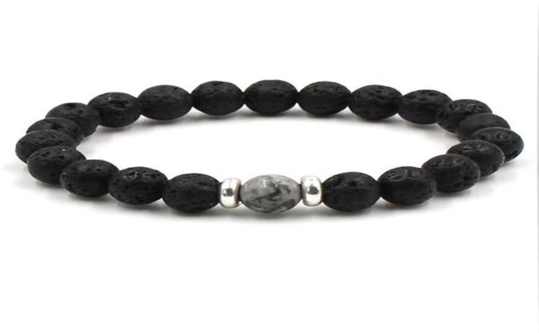 10 colors 8mm black lava stone beads elastic bracelet essential oil diffuser bracelet volcanic rock beaded hand strings5574873, Golden;silver
10 colors 8mm black lava stone beads elastic bracelet essential oil diffuser bracelet volcanic rock beaded hand strings5574873, Golden;silver