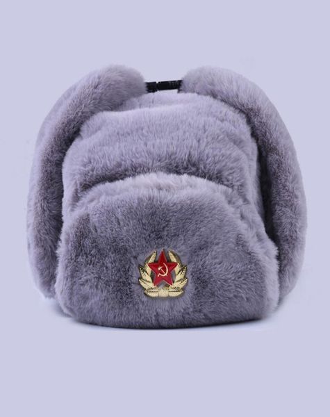 soviet badge ushanka russian men women winter hats faux rabbit fur army military bomber hat cossack trapper earflap snow ski cap 21874067, Blue;gray
soviet badge ushanka russian men women winter hats faux rabbit fur army military bomber hat cossack trapper earflap snow ski cap 21874067, Blue;gray