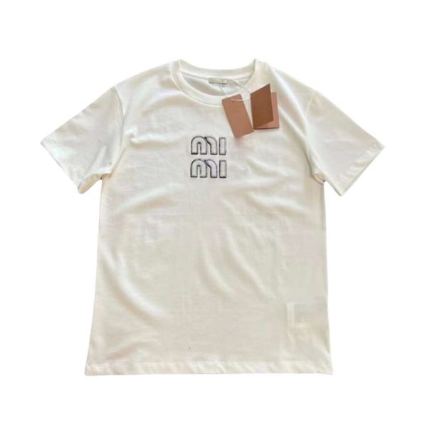 designer t-shirt women's womenswear designer's new t-shirt high-quality monogram stick cloth embroidered fashion temperament short, White
designer t-shirt women's womenswear designer's new t-shirt high-quality monogram stick cloth embroidered fashion temperament short, White