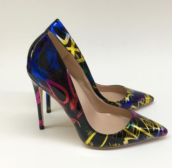 graffiti shoes the new spring 2020 color 12 cm high heels women pointed with shallow thin mouth single shoes banquet9468043, Black
graffiti shoes the new spring 2020 color 12 cm high heels women pointed with shallow thin mouth single shoes banquet9468043, Black
