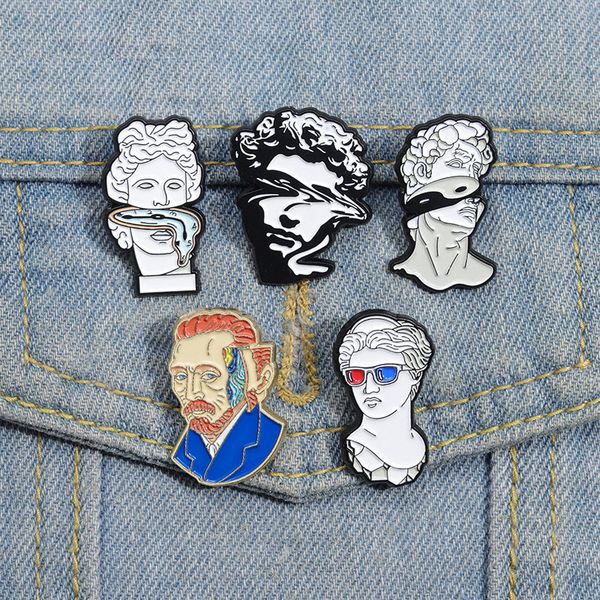 van gogh plaster statue enamel pins custom sculpture art brooches lapel badges funny jewelry gift for kids friends, Blue
van gogh plaster statue enamel pins custom sculpture art brooches lapel badges funny jewelry gift for kids friends, Blue