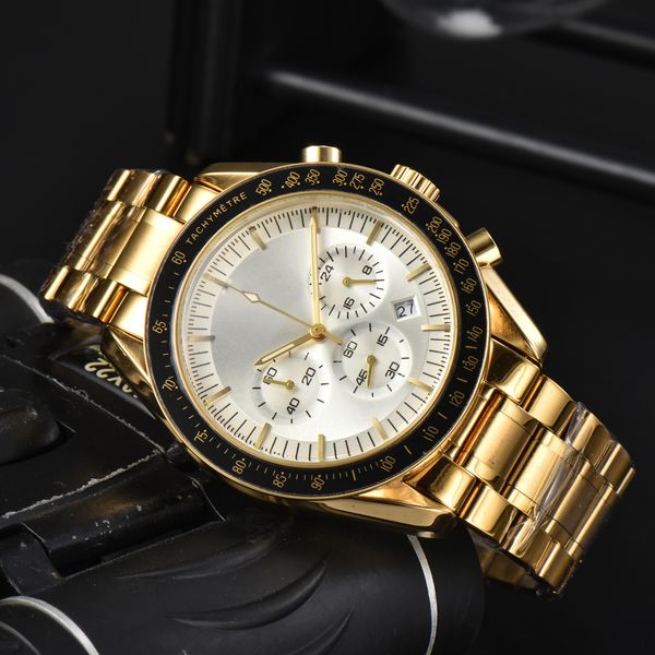 omegas 2023 new mens watch six needle three eyes quartz watch luxury brand chronograph clock watch stainless steel watch band men fashion wa, Slivery;golden
omegas 2023 new mens watch six needle three eyes quartz watch luxury brand chronograph clock watch stainless steel watch band men fashion wa, Slivery;golden