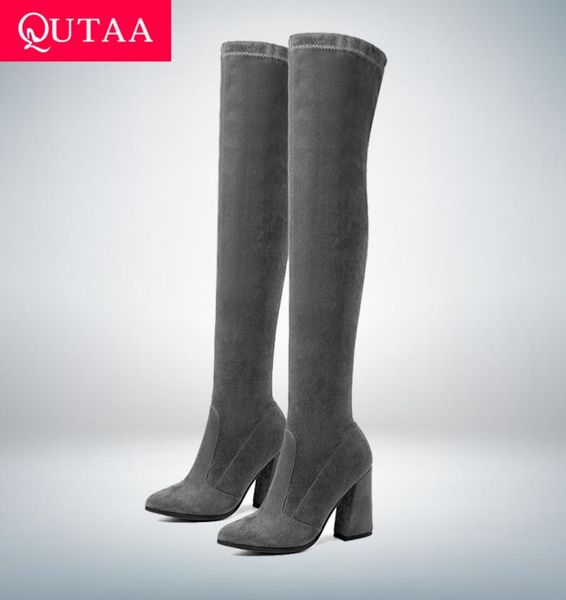 qutaa 2020 women over the knee high boots fashion all match pointed toe winter shoes elegant all match women boots size 3443 t2009521980, Black
qutaa 2020 women over the knee high boots fashion all match pointed toe winter shoes elegant all match women boots size 3443 t2009521980, Black