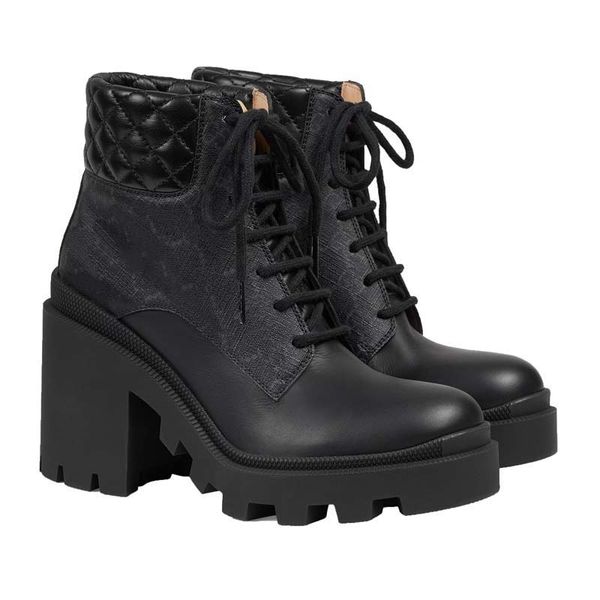 designer boots autumn and winter new women's round head old flower thick heel high heel boots printed lace up thick high heel leather a, Black
designer boots autumn and winter new women's round head old flower thick heel high heel boots printed lace up thick high heel leather a, Black