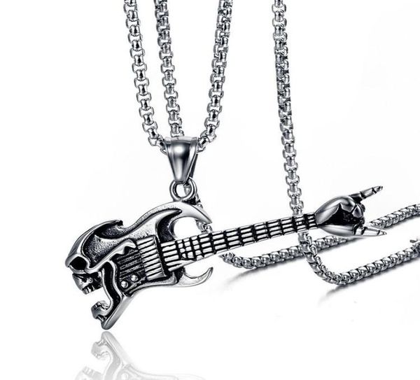 fashion rock guitar necklaces hip hop musical stainless steel necklace pendant for men women jewelry gift 2 colors7643299, Silver
fashion rock guitar necklaces hip hop musical stainless steel necklace pendant for men women jewelry gift 2 colors7643299, Silver