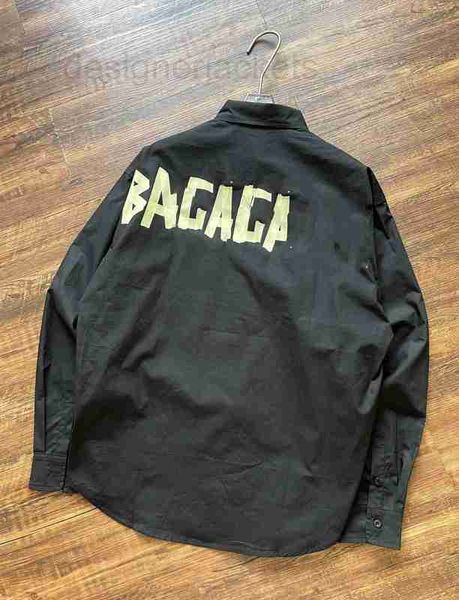 men's casual shirts designer paris early autumn new back tape letter printing couple style trendy large edition shirt loose fit xm45, White;black
men's casual shirts designer paris early autumn new back tape letter printing couple style trendy large edition shirt loose fit xm45, White;black