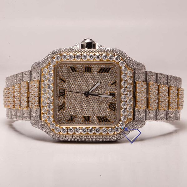 certified vvs gra hip hop gold diamond customize case skeleton with couple stainls steel ladi s925 labgrown watch, Silver
certified vvs gra hip hop gold diamond customize case skeleton with couple stainls steel ladi s925 labgrown watch, Silver