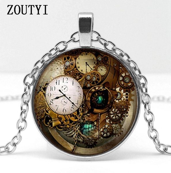2018 steampunk gear clock and glass pendant necklace selling men and women wear jewelry2884278, Silver
2018 steampunk gear clock and glass pendant necklace selling men and women wear jewelry2884278, Silver