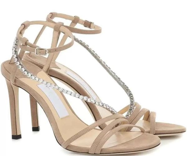 luxury design thaia 100 embellished sandal ankle crystal chian strap high heels summer dress party wedding sandalias eu35437957243, Black
luxury design thaia 100 embellished sandal ankle crystal chian strap high heels summer dress party wedding sandalias eu35437957243, Black