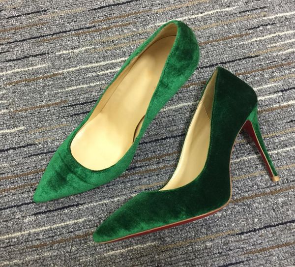 women shoes s high heels pointed toe sole pumps come with logo dust bags wedding1252222, Black
women shoes s high heels pointed toe sole pumps come with logo dust bags wedding1252222, Black