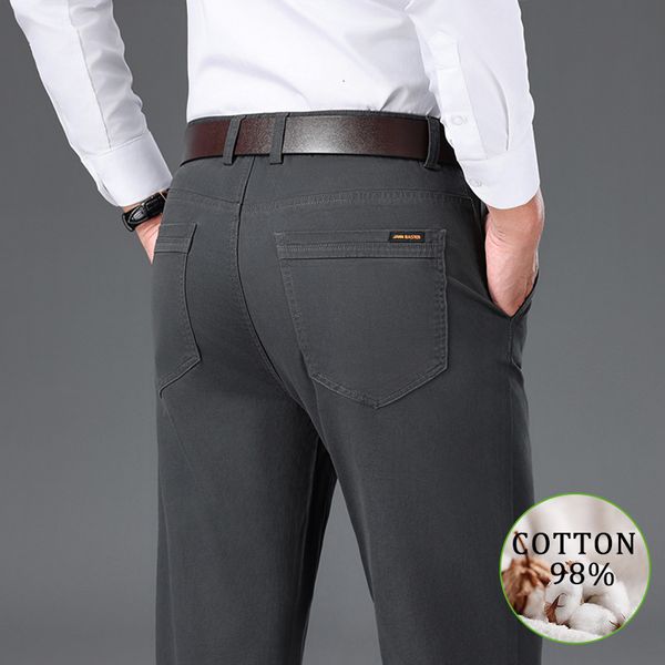 mens pants 98% cotton business casual straight loose classic solid color fashion male brand trousers 230905, Black
mens pants 98% cotton business casual straight loose classic solid color fashion male brand trousers 230905, Black