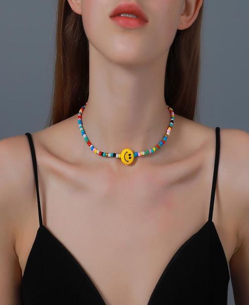 cute enamel yellow face pendant necklace for women bohemian handmade beaded chain chokers necklace wholesale jewelry4354434, Silver
cute enamel yellow face pendant necklace for women bohemian handmade beaded chain chokers necklace wholesale jewelry4354434, Silver