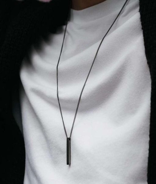 necklace classic rectangle hanger stainless steel black colour cuban for men jewelry poison5980640, Silver
necklace classic rectangle hanger stainless steel black colour cuban for men jewelry poison5980640, Silver