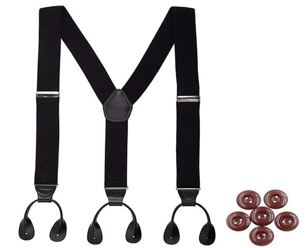 vintage suspenders for men 35cm width button end black leather trimmed y back adjustable elastic trouser braces strap belt7825158, Black;white
vintage suspenders for men 35cm width button end black leather trimmed y back adjustable elastic trouser braces strap belt7825158, Black;white