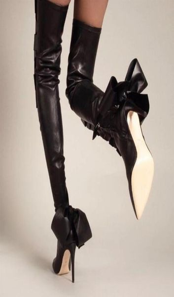 new woman black big bows back pointed toe thigh high boots slim lady thin heels over the knee boots big size 443711257
new woman black big bows back pointed toe thigh high boots slim lady thin heels over the knee boots big size 443711257