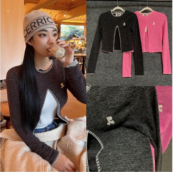 womens sweaters fashionable tshirt for rest and recreation with slimming knit split long sleeve women clothes 230905, White;black
womens sweaters fashionable tshirt for rest and recreation with slimming knit split long sleeve women clothes 230905, White;black