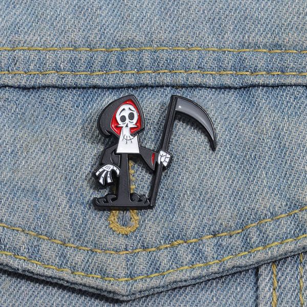 anime ghost enamel pins custom skeleton death scythe brooches lapel badges punk gothic jewelry gift for kids friends, Blue
anime ghost enamel pins custom skeleton death scythe brooches lapel badges punk gothic jewelry gift for kids friends, Blue