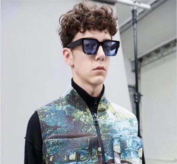 men designer sunglasses millionaire 96006 square black frame blue lens new color summer outdoor avantgarde uv400 le9764082, White;black
men designer sunglasses millionaire 96006 square black frame blue lens new color summer outdoor avantgarde uv400 le9764082, White;black