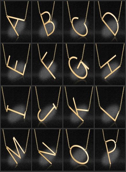 kimter large alphabet necklace fashion personalized gold big letter chain stainless steel az pendant necklaces jewelry for women 1644113, Silver
kimter large alphabet necklace fashion personalized gold big letter chain stainless steel az pendant necklaces jewelry for women 1644113, Silver