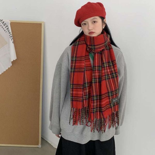 red plaid female winter scarf style korean all matching imitation cashmere to keep warm animal year shawl, Blue;gray
red plaid female winter scarf style korean all matching imitation cashmere to keep warm animal year shawl, Blue;gray
