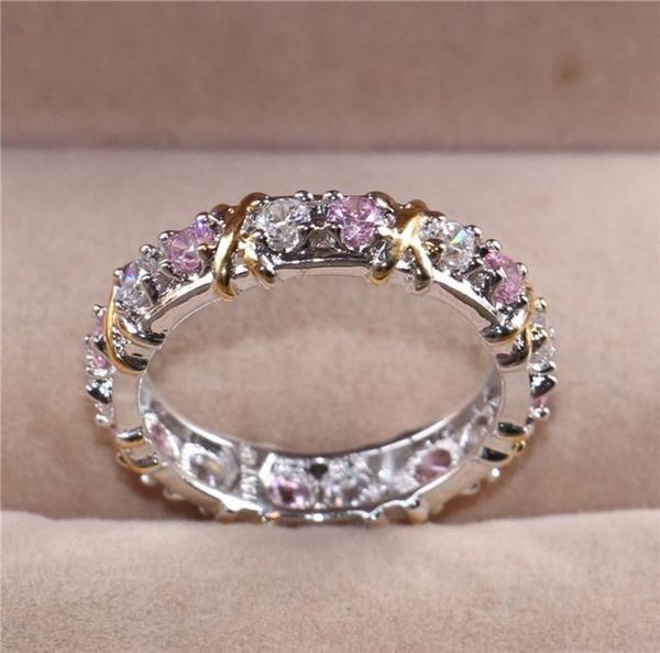 lady039s 925 sterling silver pink tanzanite couple rings yellow gold eternal band wedding ring for women jewelry size 513281702, Slivery;golden
lady039s 925 sterling silver pink tanzanite couple rings yellow gold eternal band wedding ring for women jewelry size 513281702, Slivery;golden