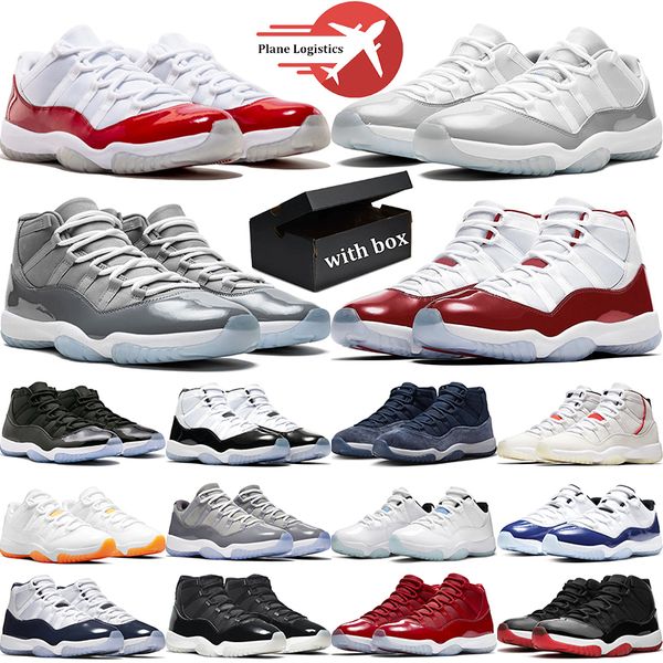 with box 11s basketball shoes 11 cool grey midnight navy bred legend blue platinum tint mens trainer sports sneakers, White;red
with box 11s basketball shoes 11 cool grey midnight navy bred legend blue platinum tint mens trainer sports sneakers, White;red