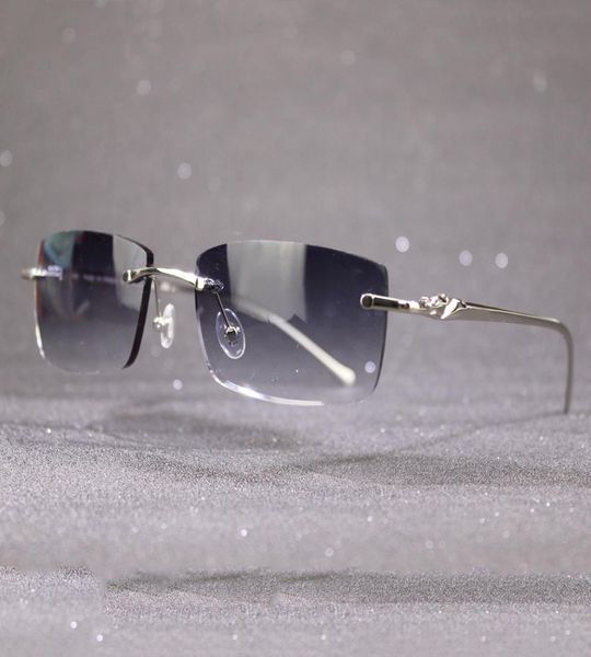 designer rimless sunglasses for men and women luxury glasses frame with panther decoration classic trendy eyewear male female6279706, White;black
designer rimless sunglasses for men and women luxury glasses frame with panther decoration classic trendy eyewear male female6279706, White;black