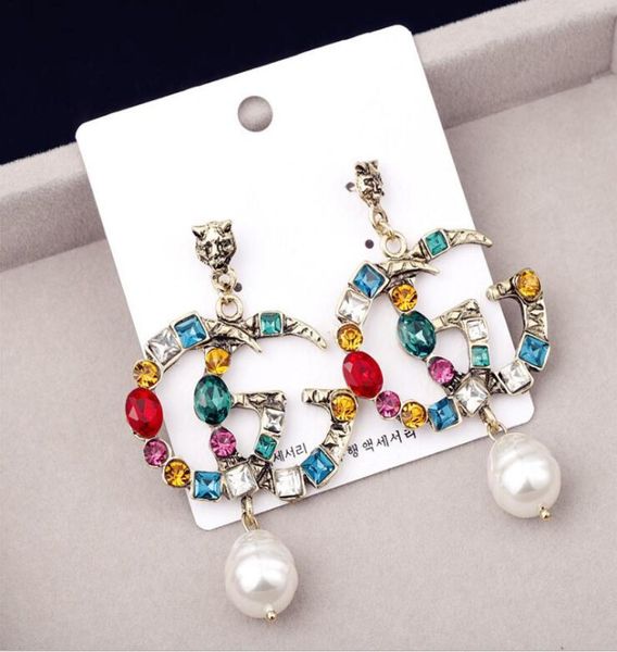 famous designer dangle earrings with crystal pearl big long earrings jewelry for women red green white yellow colorful stone gift6849129, Silver
famous designer dangle earrings with crystal pearl big long earrings jewelry for women red green white yellow colorful stone gift6849129, Silver