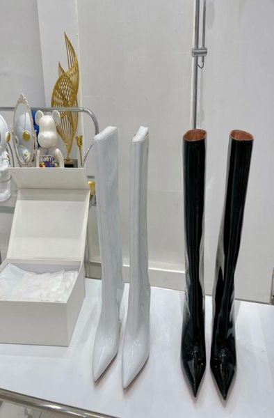 2022 new high heel fashion patent leather high boots black pointed toe stiletto side zip but knee3412182
2022 new high heel fashion patent leather high boots black pointed toe stiletto side zip but knee3412182