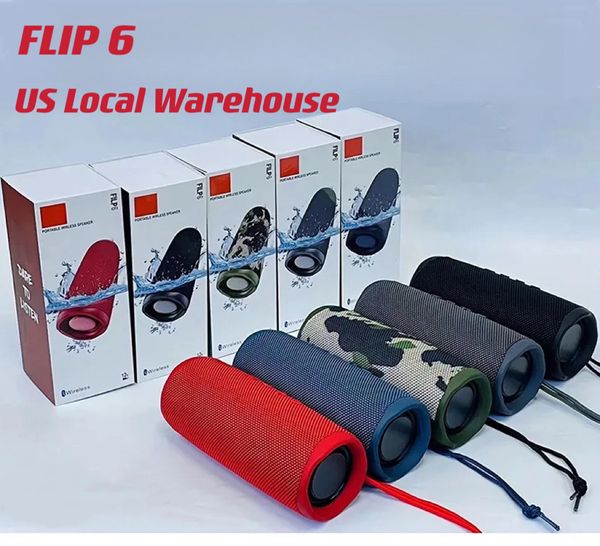 Image of Portable Speakers speaker flip 6 Outdoor Sports Waterproof Portable Subwoofer Bass Wireless BT 5.0 Speaker with TF USB FM Local Warehouse