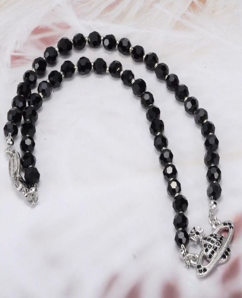queen mother a layer of black crystal beads saturn necklace clavicle necklace punk2777712, Silver
queen mother a layer of black crystal beads saturn necklace clavicle necklace punk2777712, Silver