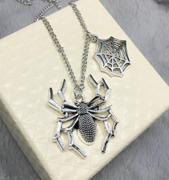 new ancient silver terror spider spider web charms pendant necklaces fashion creative designer necklaces couple jewelry hallo3700964
new ancient silver terror spider spider web charms pendant necklaces fashion creative designer necklaces couple jewelry hallo3700964