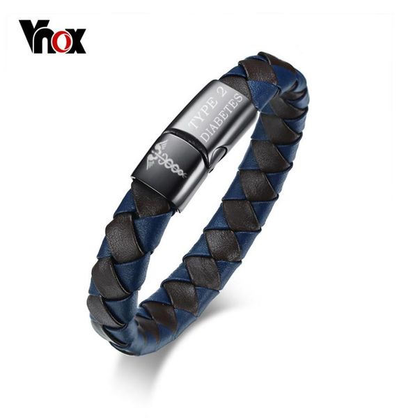 vnox medical alert bracelet genuine leather engraved diabetes emergency rescue men39s jewelry7656378, Golden;silver
vnox medical alert bracelet genuine leather engraved diabetes emergency rescue men39s jewelry7656378, Golden;silver