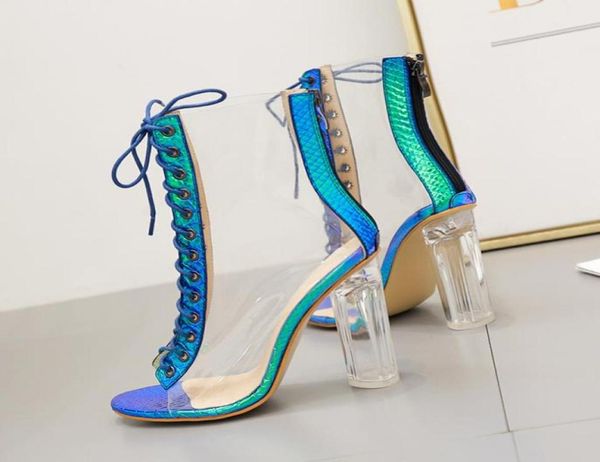 size 35 to 42 with box nude green clear heels transparent pvc lace up peep toe chunky heel ankle bootie3349478, Black
size 35 to 42 with box nude green clear heels transparent pvc lace up peep toe chunky heel ankle bootie3349478, Black