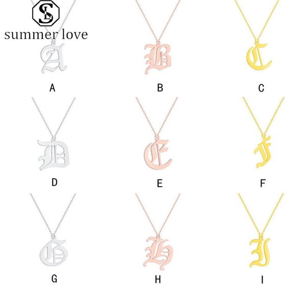 vintage initial az letter pendant necklace old english custom capital font personalized necklace creative jewelry gift for women 9966111, Silver
vintage initial az letter pendant necklace old english custom capital font personalized necklace creative jewelry gift for women 9966111, Silver