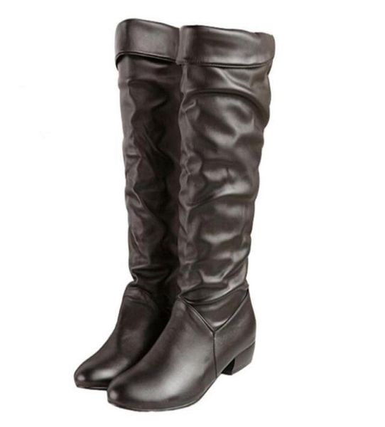 fashion women boots black white brown low heel knee boots slip on autumn winter ladies boots4037837
fashion women boots black white brown low heel knee boots slip on autumn winter ladies boots4037837