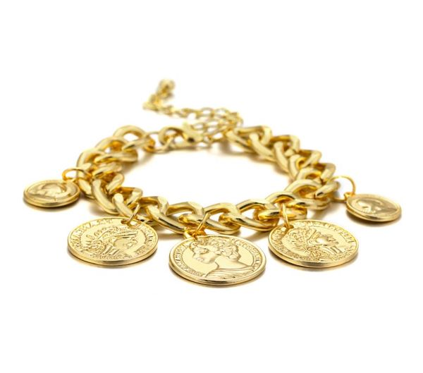 gold punk chain coins bracelet personality vintage portrait charms bracelets for women fashion jewelry accessories3009068, Black
gold punk chain coins bracelet personality vintage portrait charms bracelets for women fashion jewelry accessories3009068, Black