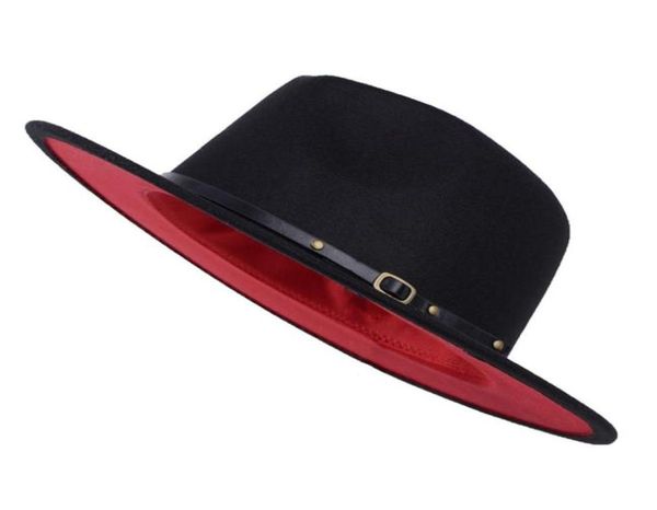 whole flat brim wool felt fedora hats with belt red black patchwork jazz formal hat panama cap trilby chapeau for men w47945590090, Blue;gray
whole flat brim wool felt fedora hats with belt red black patchwork jazz formal hat panama cap trilby chapeau for men w47945590090, Blue;gray