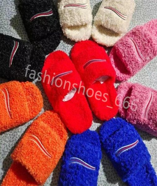 2022 luxury designer womens slippers ladies wool slides winter fur fluffy furry warm letters sandals comfortable fuzzy2127147, Black
2022 luxury designer womens slippers ladies wool slides winter fur fluffy furry warm letters sandals comfortable fuzzy2127147, Black