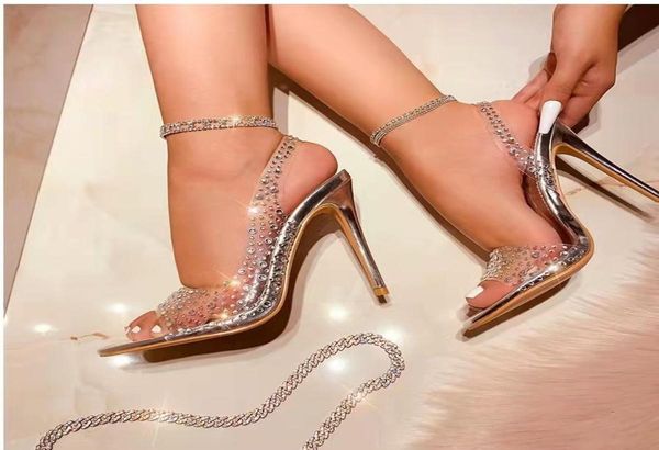 sandals golden silver rhinestone pvc transparent women pumps shoes summer high heels party wedding size 434797086, Black
sandals golden silver rhinestone pvc transparent women pumps shoes summer high heels party wedding size 434797086, Black
