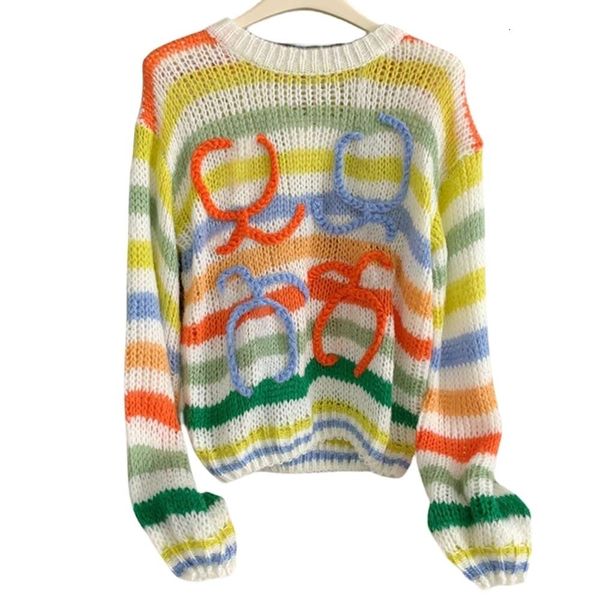 designers women t-shirt loewees fashion and luxury sweaters women's long mohair vintage sweater woman winter crewneck wool rainbow stri, Black
designers women t-shirt loewees fashion and luxury sweaters women's long mohair vintage sweater woman winter crewneck wool rainbow stri, Black