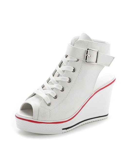 fashion women platform sandals shoes canvas buckle strap sandals shoes women elegant summer high heels peep toe shoes1366584, Black
fashion women platform sandals shoes canvas buckle strap sandals shoes women elegant summer high heels peep toe shoes1366584, Black