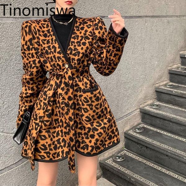 womens wool blends tinomiswa slim waist lace up vneck long sleeve leopard printed temperament jackets women fashion vintage coats 230905, Black
womens wool blends tinomiswa slim waist lace up vneck long sleeve leopard printed temperament jackets women fashion vintage coats 230905, Black