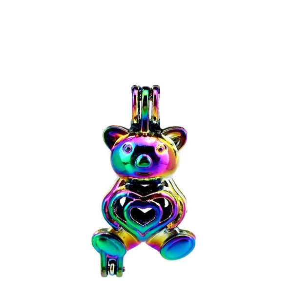 10pcslot rainbow color bear beads cage locket pendant diffuser aromatherapy perfume essential oils diffuser floating pom3369270, Silver
10pcslot rainbow color bear beads cage locket pendant diffuser aromatherapy perfume essential oils diffuser floating pom3369270, Silver