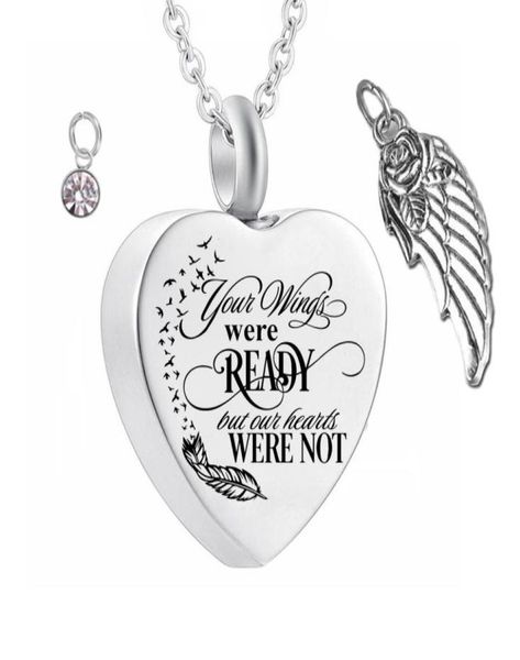 stainless steel angel wings cremation jewelry ash necklaces keepsake memorial name customization urn pendant necklace for ashes7961895, Silver
stainless steel angel wings cremation jewelry ash necklaces keepsake memorial name customization urn pendant necklace for ashes7961895, Silver