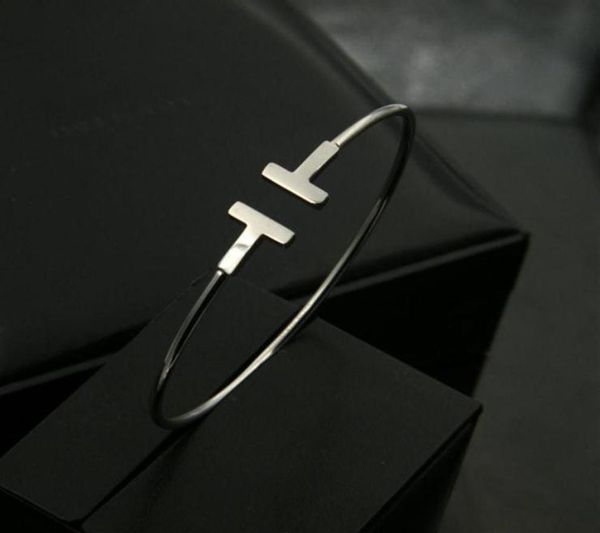 pulsera mujer new luxury quality fashion women jewelry stainless steel open cuff double t bangle bracelet gold silver rose gold hi241s195948, Black
pulsera mujer new luxury quality fashion women jewelry stainless steel open cuff double t bangle bracelet gold silver rose gold hi241s195948, Black
